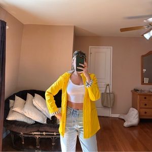 Top shop yellow raincoat